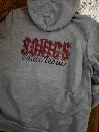 Sonics Dance Team Sponge Fleece Zip-Up Hoodie