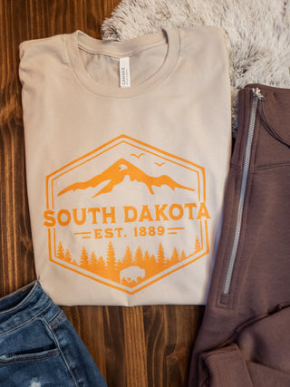 LARGE South Dakota Dust Tee - Copper Print