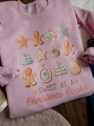 Sweet As A Christmas Cookie Pink Top