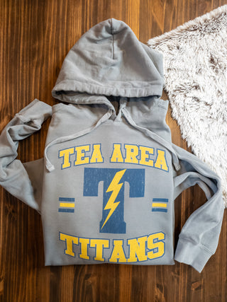 Tea Area Titans Gray Dyed Hooded Sweatshirt