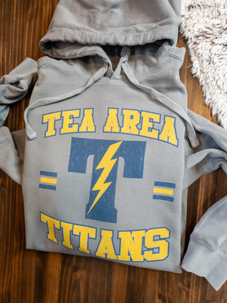 Tea Area Titans Gray Dyed Hooded Sweatshirt