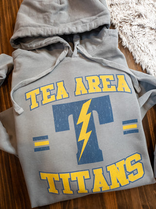 Tea Area Titans Gray Dyed Hooded Sweatshirt