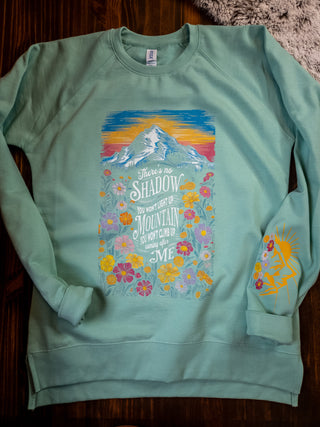 There's No Shadow Ladies Mint Crewneck