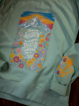 There's No Shadow Ladies Mint Crewneck