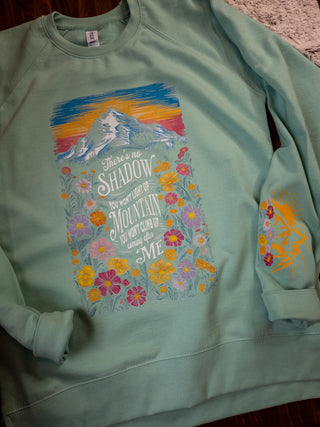 There's No Shadow Ladies Mint Crewneck
