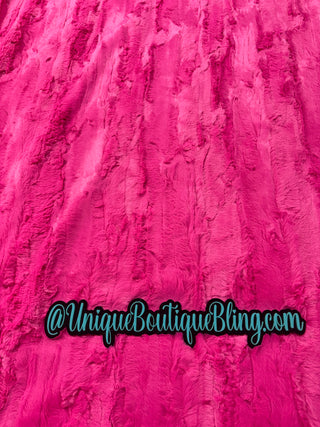 Pink Fancy Leopard Print w/ Think Pink Minky Blanket *READY TO SHIP