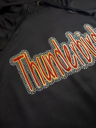 Thunderbirds Rhinestone Fashion Fleece Hoodie