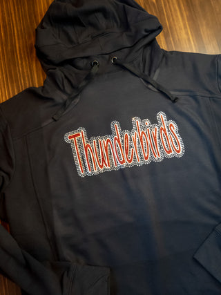 Thunderbirds Rhinestone Fashion Fleece Hoodie