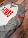 Thunderbirds 'T-Birds' Gray League Crewneck - Ladies Fit
