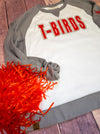 Thunderbirds 'T-Birds' Gray League Crewneck - Ladies Fit