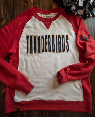 Thunderbirds Red League Crewneck - Ladies Fit