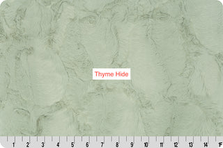 Minky Eucalyptus Leaves w/Green Thyme Hide Blanket READY TO SHIP