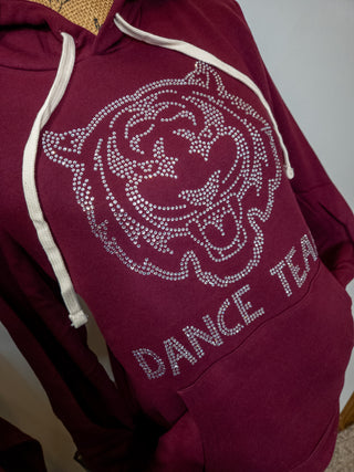 Tigers Dance Team Rhinestone Maroon Venture Hoodie