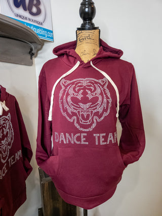 Tigers Dance Team Rhinestone Maroon Venture Hoodie