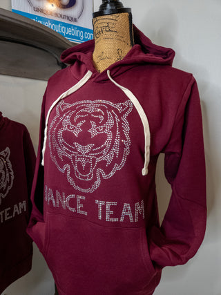 Tigers Dance Team Rhinestone Maroon Venture Hoodie