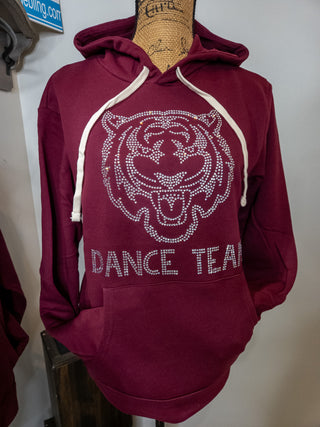 Tigers Dance Team Rhinestone Maroon Venture Hoodie
