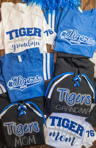 Tigers Football Grandma Jersey Tee - More Options