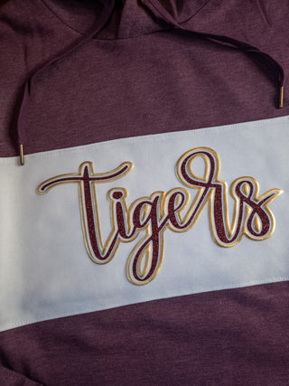 Tigers Sparkle And Puff Maroon League Hoodie