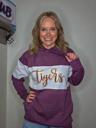 Tigers Sparkle And Puff Maroon League Hoodie