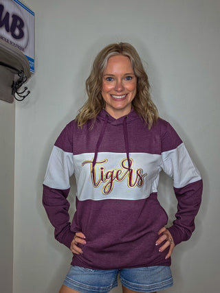 Tigers Sparkle And Puff Maroon League Hoodie