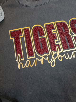 Tigers Harrisburg Dyed Pepper Crewneck Sweatshirt
