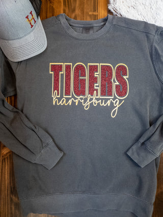 Tigers Harrisburg Dyed Pepper Crewneck Sweatshirt