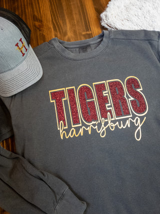 Tigers Harrisburg Dyed Pepper Crewneck Sweatshirt