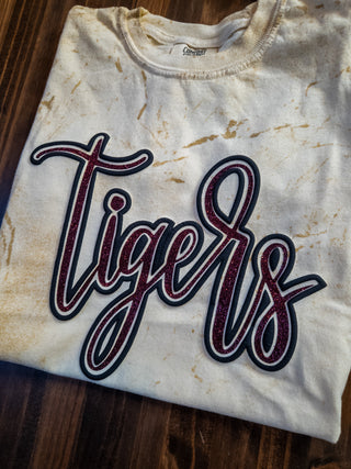 Tigers Sparkle & Puff Colorblast Dyed Tee