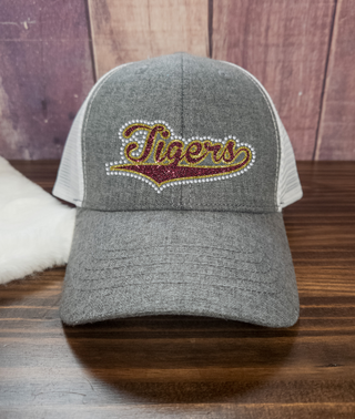Tigers Rhinestone Fashion Ladies Hat