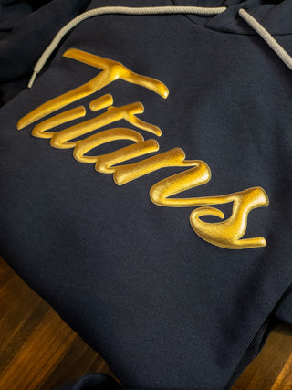 Titans Metallic Puff Sponge Fleece Hoodie