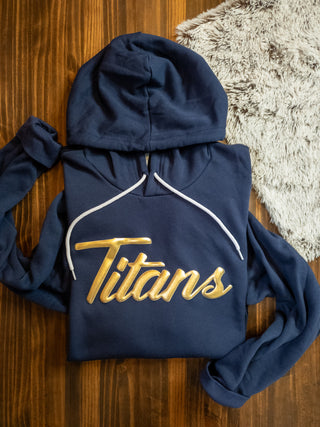 Titans Metallic Puff Sponge Fleece Hoodie