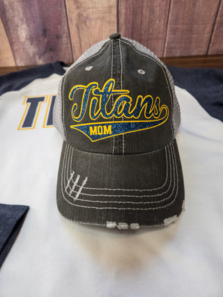 Titans Mom Sparkle Trucker Hat