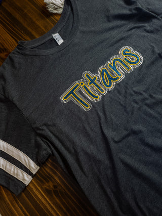 Titans Rhinestone Navy Jersey Tee
