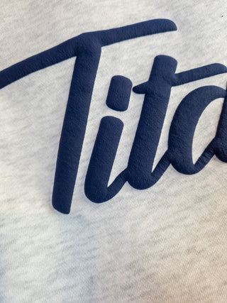 Titans Puff Oatmeal Plush Crewneck Sweatshirt