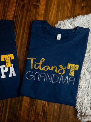 MEDIUM Titans Grandma Rhinestone Tee