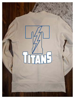 Titans Ivory French Terry Bomber Zip-Up