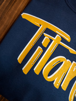 Titans Navy Dyed Tee