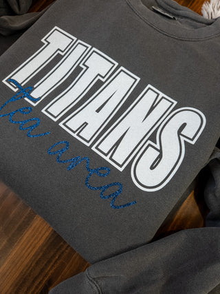 Titans Tea Area Dyed Pepper Crewneck Sweatshirt