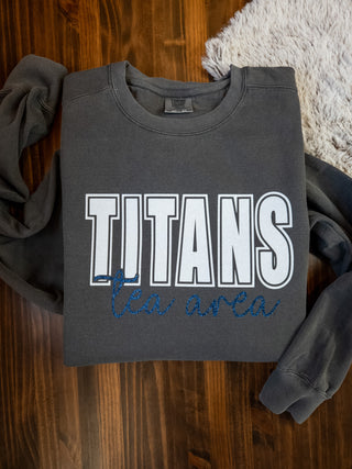 Titans Tea Area Dyed Pepper Crewneck Sweatshirt