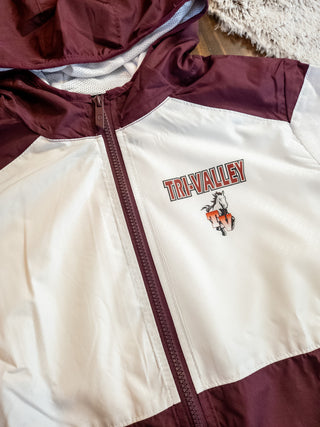 Tri Valley Mustangs Maroon Victory Series Hooded Jacket