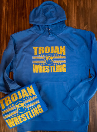Trojan Wrestling Classic Rhinestone Hoodie
