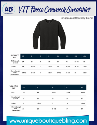 Nelson Racing Black Fleece Crewneck