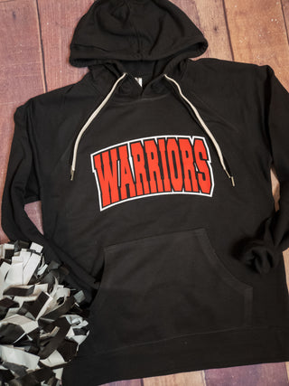 Warriors Red and Black Double Lace Sweatshirt