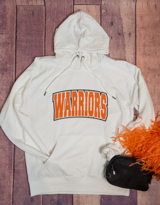 Warriors Orange and White Double Lace Sweatshirt