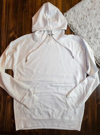 French Terry Double Lace Lightweight Hooded Sweatshirt