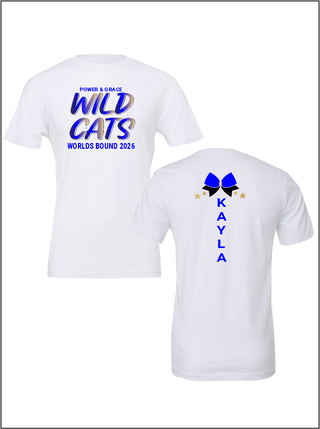 Wild Cats Worlds Bella Canvas Tee - Adult And Youth