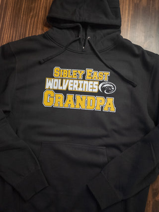 Sibley East Wolverines Grandpa Hooded Sweatshirt