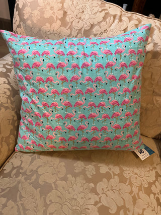 Flamingos Flannel Pillow Cover 18"