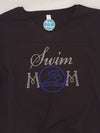 Swim Mom Rhinestone Jersey Tee