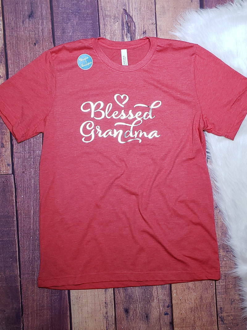 Cardinals Grandma Rhinestone Tee – Unique Boutique